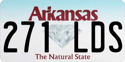 AR license plate 271LDS