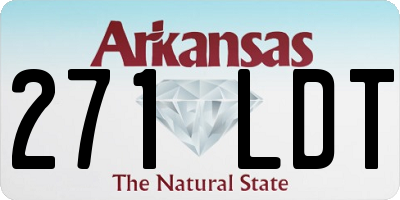 AR license plate 271LDT