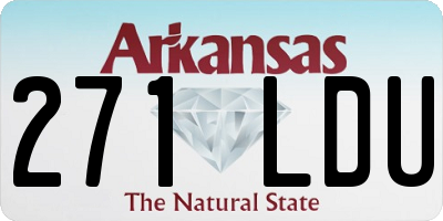 AR license plate 271LDU