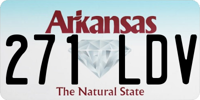 AR license plate 271LDV