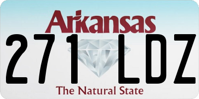AR license plate 271LDZ