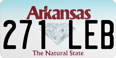 AR license plate 271LEB