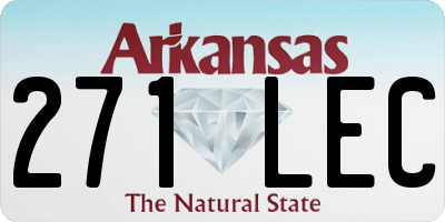 AR license plate 271LEC