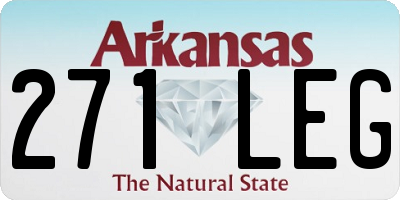 AR license plate 271LEG