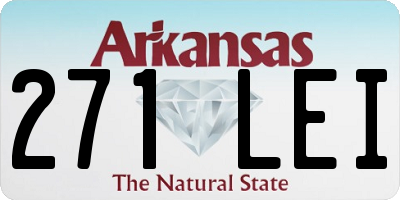 AR license plate 271LEI