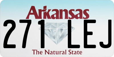 AR license plate 271LEJ