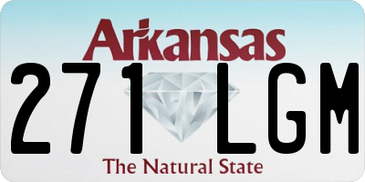AR license plate 271LGM