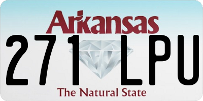 AR license plate 271LPU