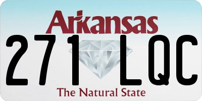 AR license plate 271LQC
