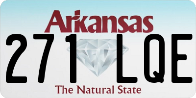 AR license plate 271LQE