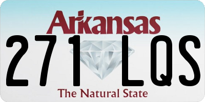 AR license plate 271LQS