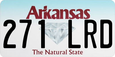 AR license plate 271LRD