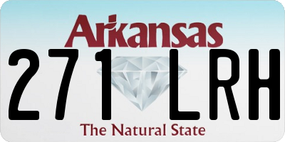 AR license plate 271LRH