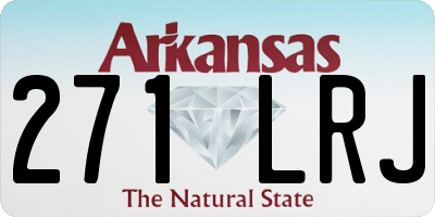 AR license plate 271LRJ