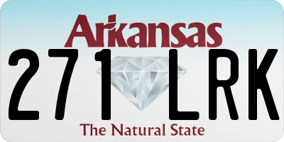 AR license plate 271LRK