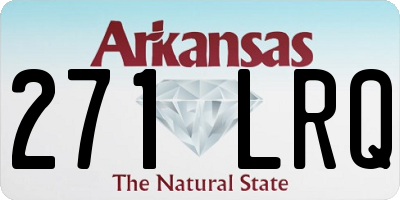 AR license plate 271LRQ