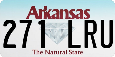 AR license plate 271LRU