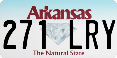 AR license plate 271LRY