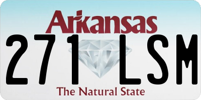 AR license plate 271LSM