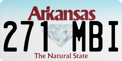 AR license plate 271MBI