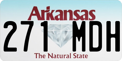AR license plate 271MDH