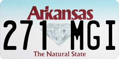 AR license plate 271MGI