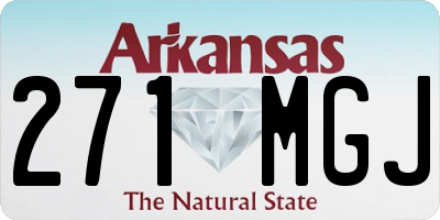 AR license plate 271MGJ