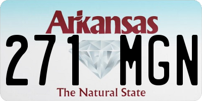 AR license plate 271MGN