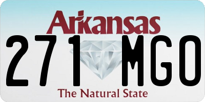 AR license plate 271MGO