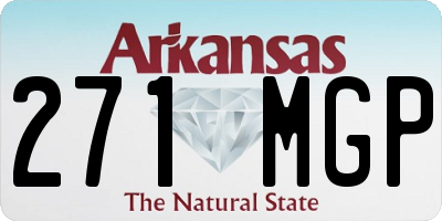 AR license plate 271MGP