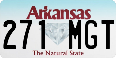 AR license plate 271MGT