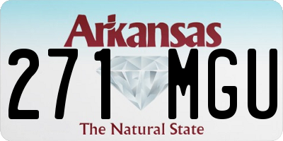 AR license plate 271MGU