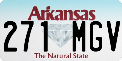 AR license plate 271MGV