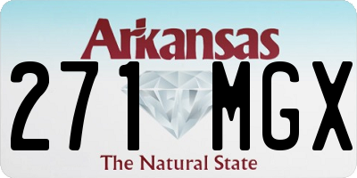 AR license plate 271MGX