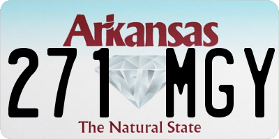 AR license plate 271MGY