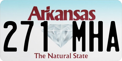 AR license plate 271MHA