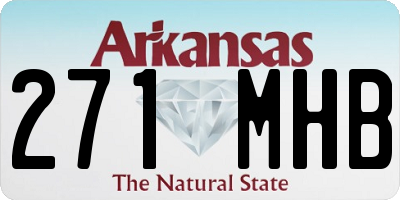 AR license plate 271MHB