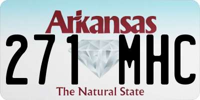 AR license plate 271MHC