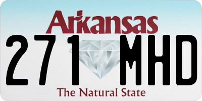 AR license plate 271MHD