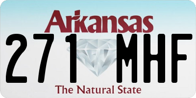 AR license plate 271MHF