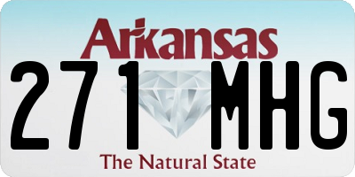 AR license plate 271MHG
