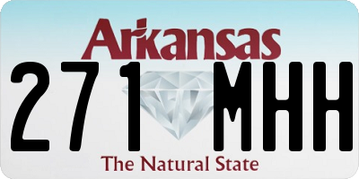 AR license plate 271MHH