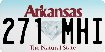 AR license plate 271MHI