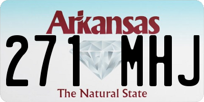 AR license plate 271MHJ