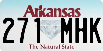 AR license plate 271MHK