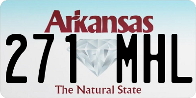 AR license plate 271MHL