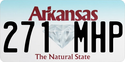 AR license plate 271MHP