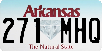 AR license plate 271MHQ