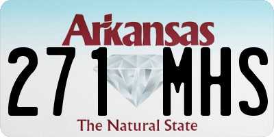 AR license plate 271MHS