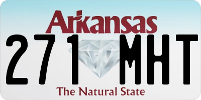 AR license plate 271MHT